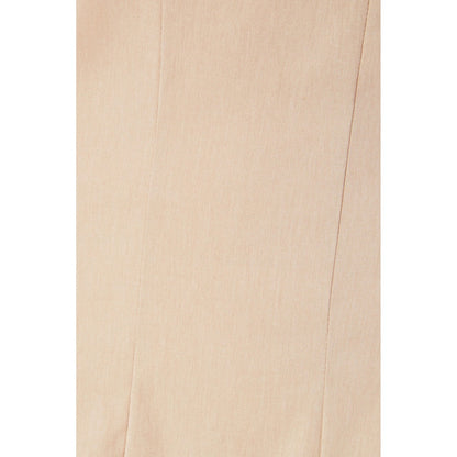 Quiz Clothing Beige Square Neck Sleeveless Fit and Flared Midi Dress