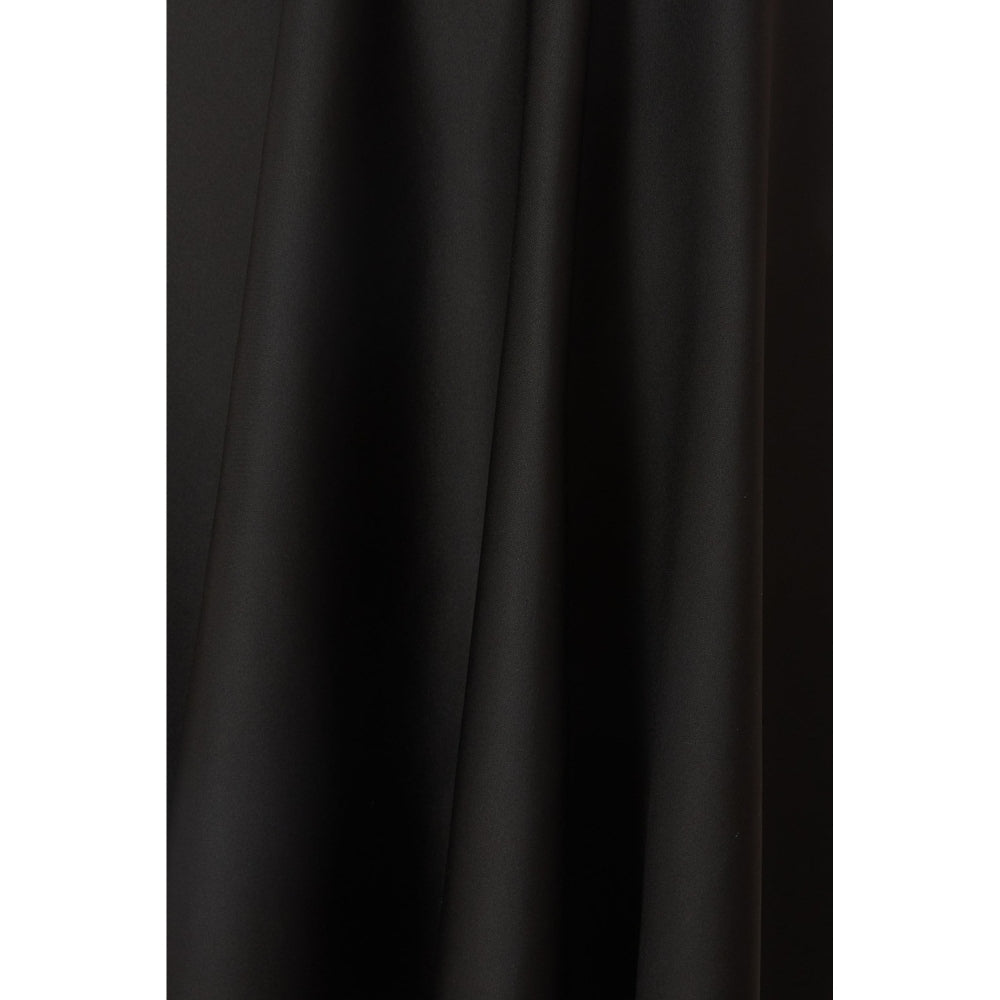 Quiz Clothing Black One-Shoulder Frill Detail Skater Midi Dress