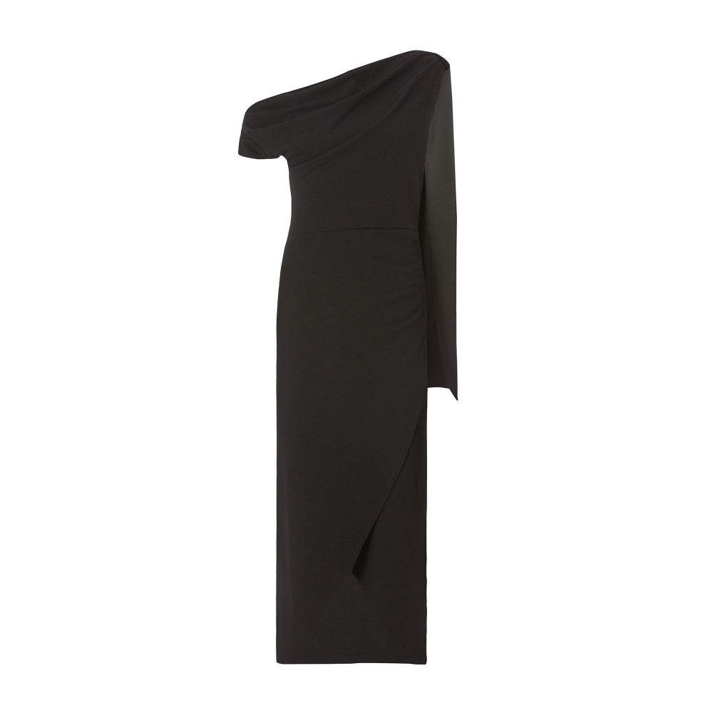 Quiz Clothing Black Off-Shoulder Tulip Hemline Bodycon Maxi Dress