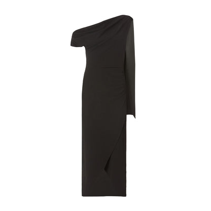 Quiz Clothing Black Off-Shoulder Tulip Hemline Bodycon Maxi Dress