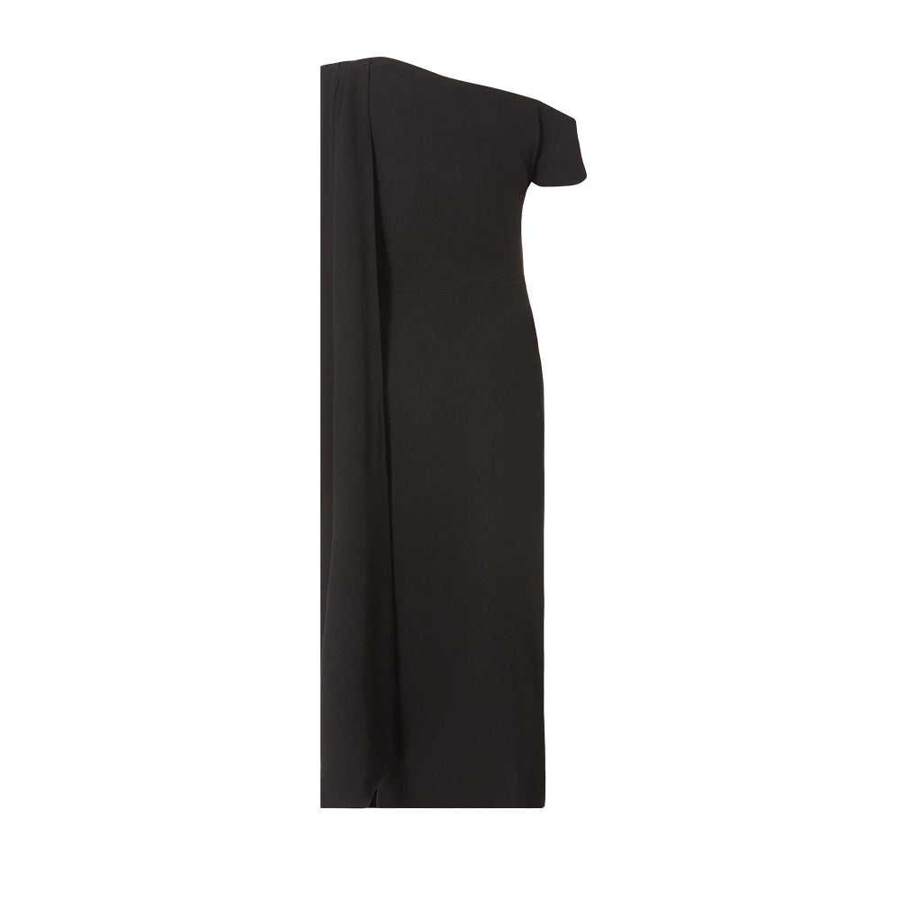 Quiz Clothing Black Off-Shoulder Tulip Hemline Bodycon Maxi Dress