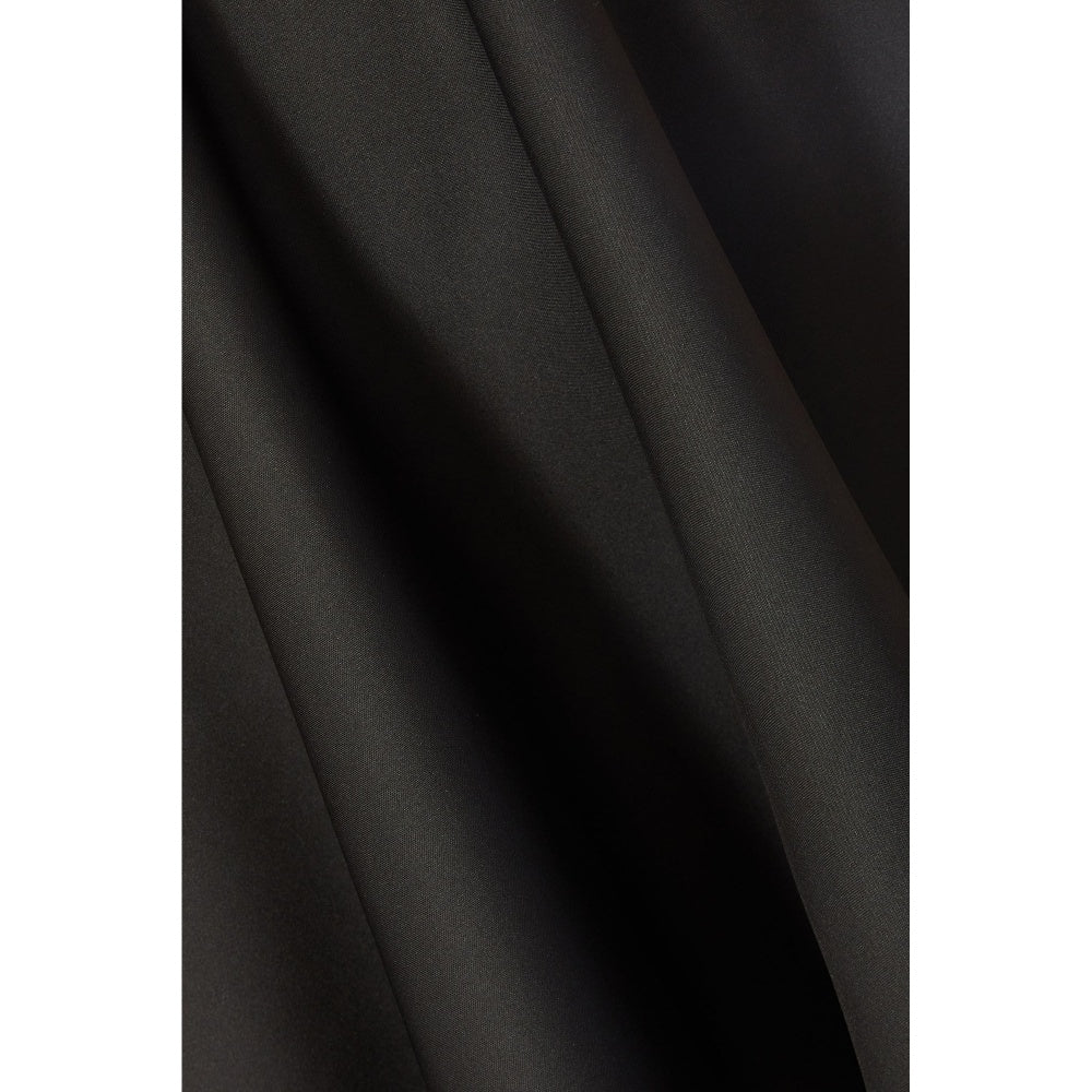 Quiz Clothing Black Off-Shoulder Pleated Skater Midi Dress