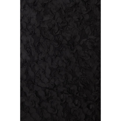 Quiz Clothing Black 3D Flower Design Square Neck Sleeveless Maxi Dress