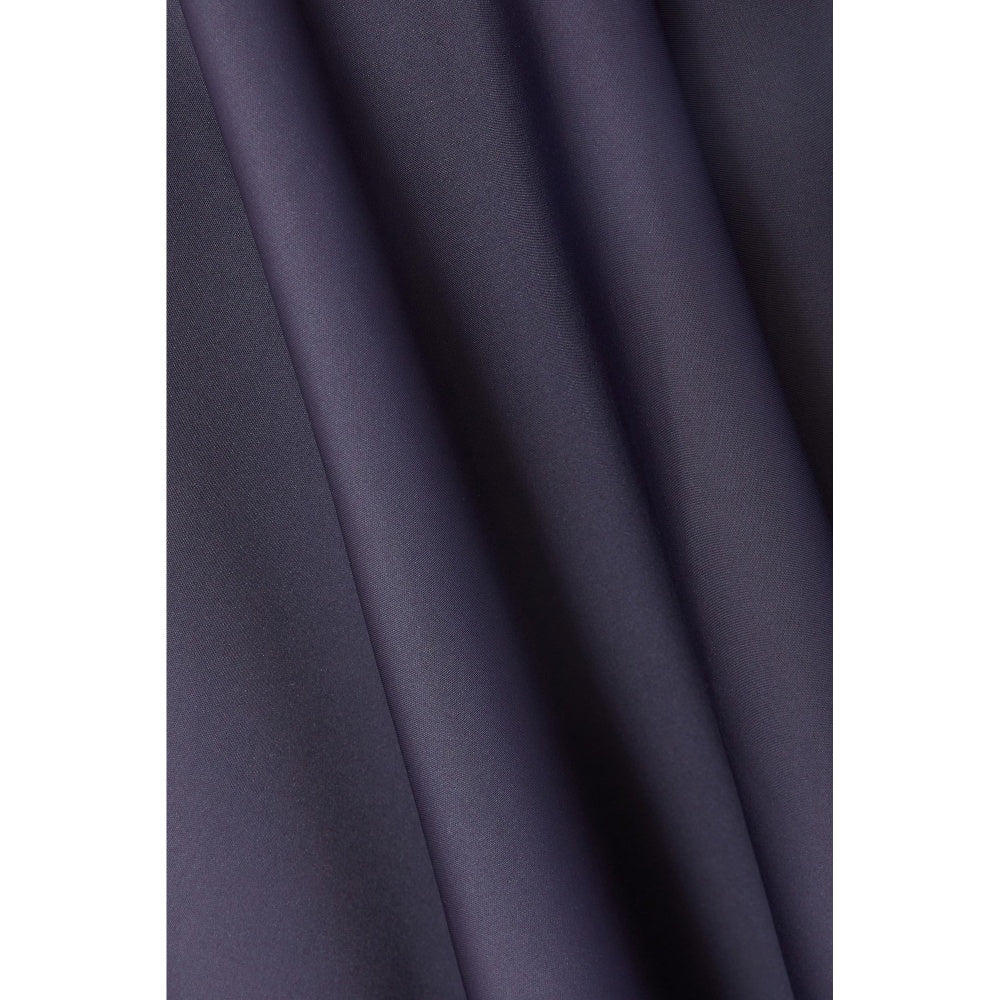 Quiz Clothing Navy Blue Off Shoulder Front Bow Detail Pleated Skater Midi Dress