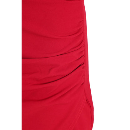 Quiz Clothing Red Off- Shoulder Tulip Hemline Maxi Dress