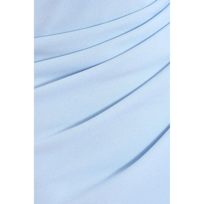 Quiz Clothing Light Blue Cowl Neck Sleeveless Fit And Flared Maxi Dress