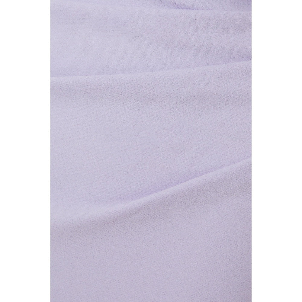 Quiz Clothing Lavender Asymmetric Cowl Neck Bodycon Maxi Dress