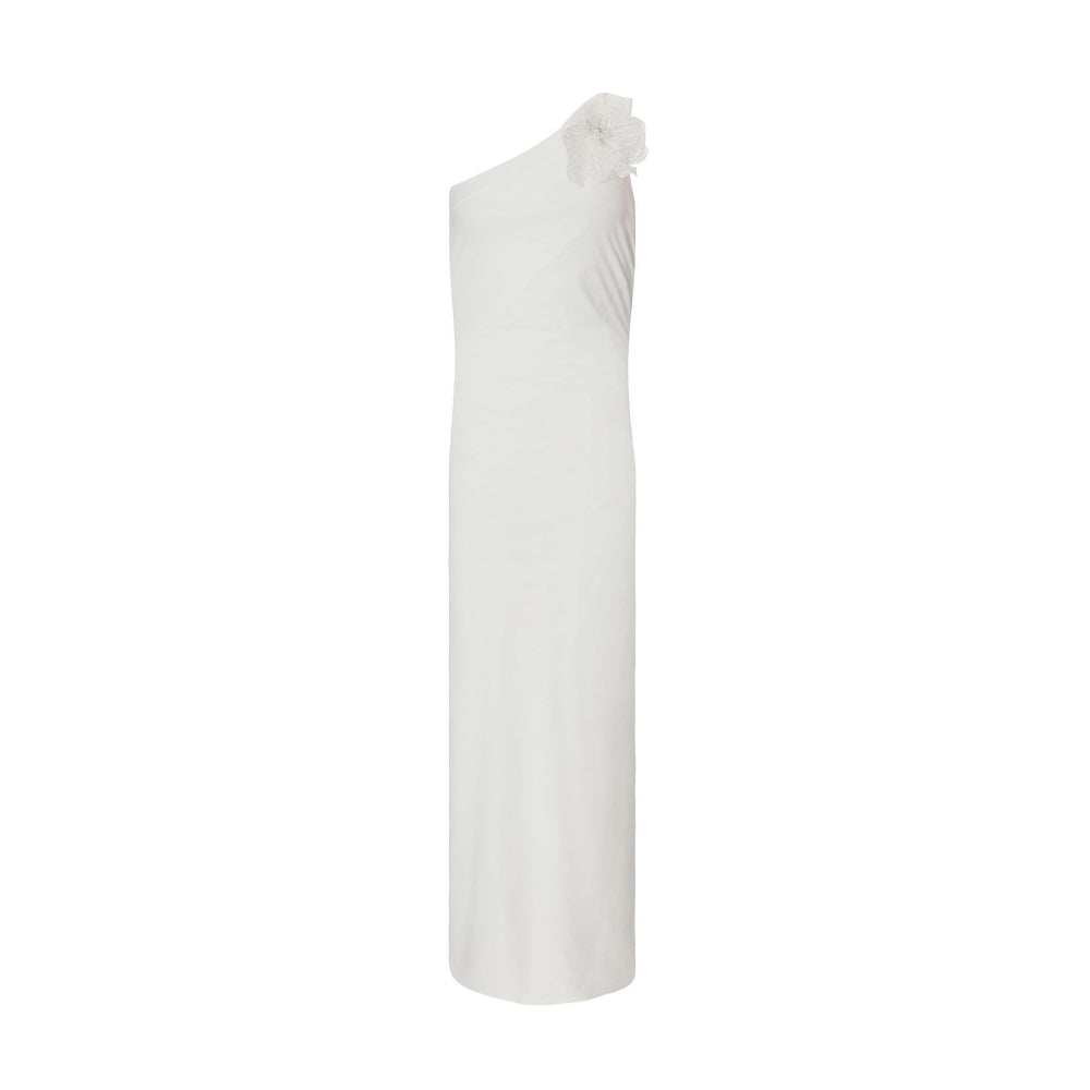 Quiz Clothing White One Shoulder Sleeveless Bodycon Maxi Dress
