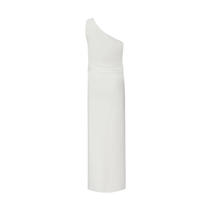 Quiz Clothing White One Shoulder Sleeveless Bodycon Maxi Dress
