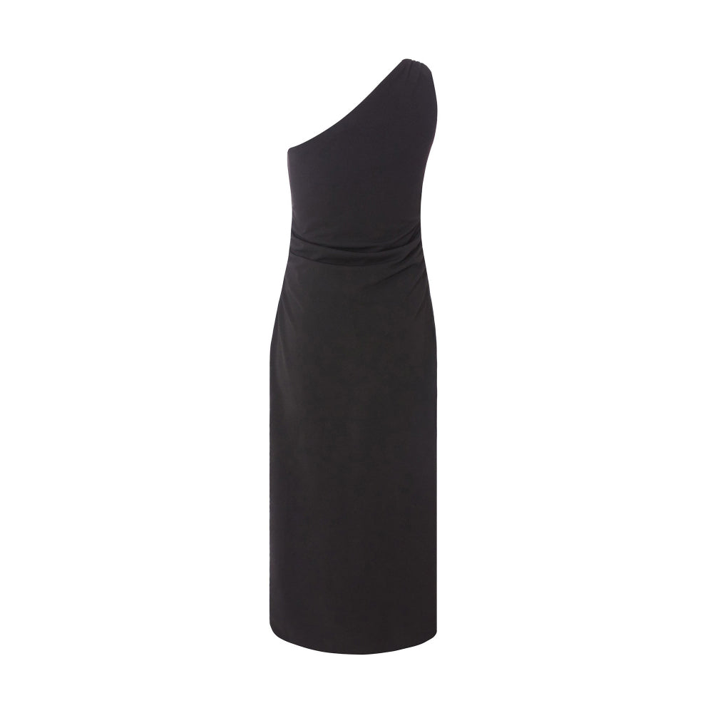 Quiz Clothing Black One Shoulder Sleeveless with Embellishment Maxi Dress
