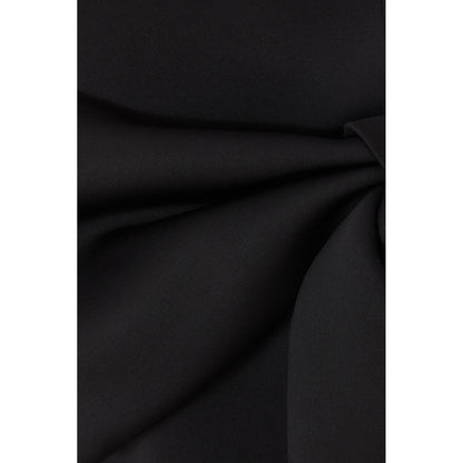 Quiz Clothing Black Tube Front Bow Detail Midi Dress