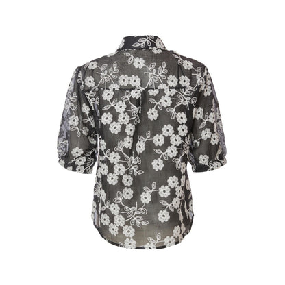 Quiz Clothing Women Black Collar Neck Blouse