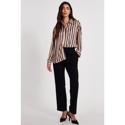 Quiz Clothing Women Tan Collar Neck Shirt