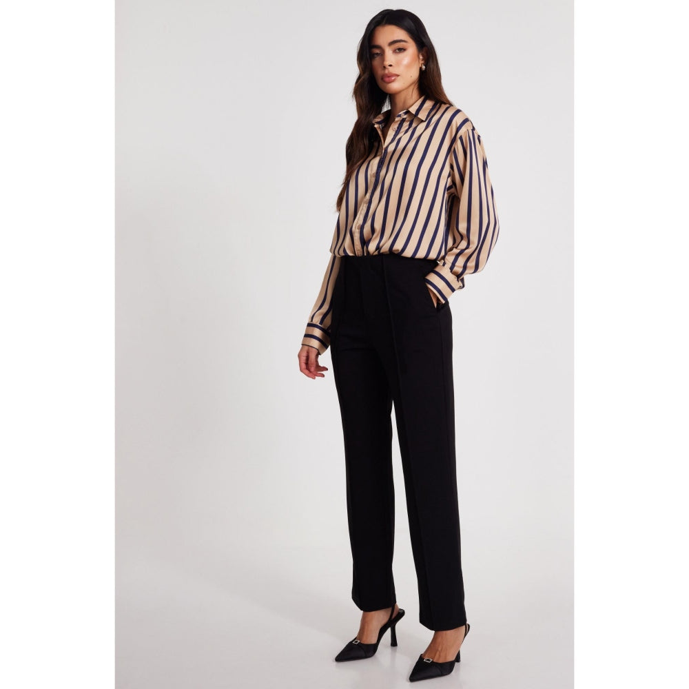 Quiz Clothing Women Tan Collar Neck Shirt