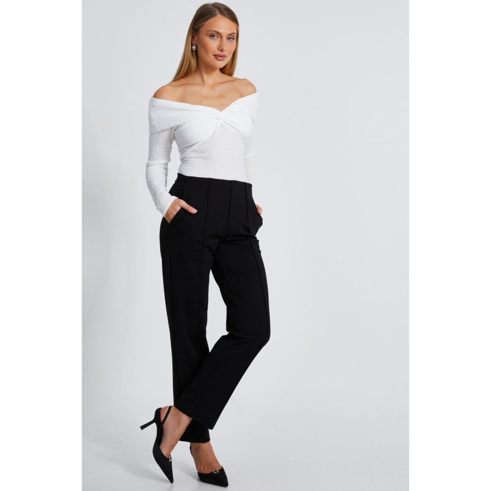 Quiz Clothing Women White Off Shoulder Top
