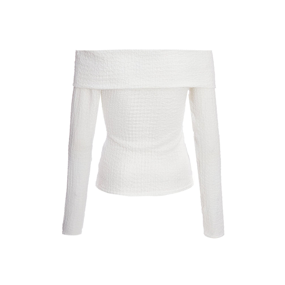 Quiz Clothing Women White Off Shoulder Top