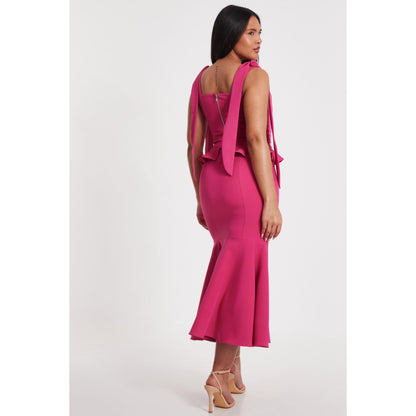 Quiz Clothing Women Magenta Shoulder Straps Top