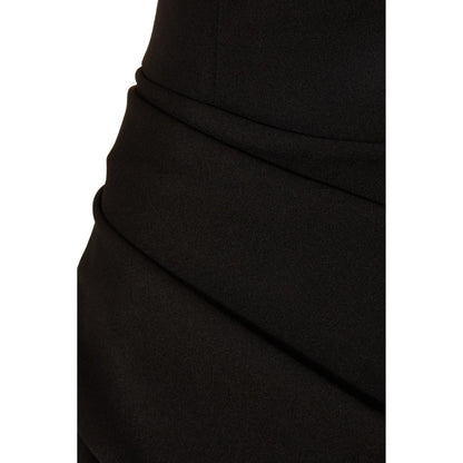 Quiz Clothing Women Black Polyester Solid Dress