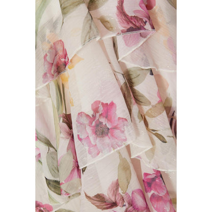 Quiz Clothing Women White Polyester Floral Dress