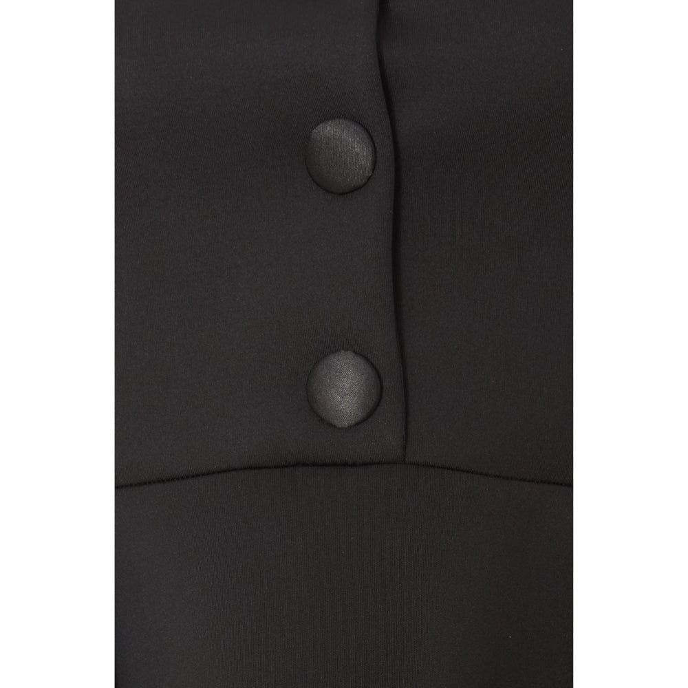 Quiz Clothing Women Black Polyester Solid Dress