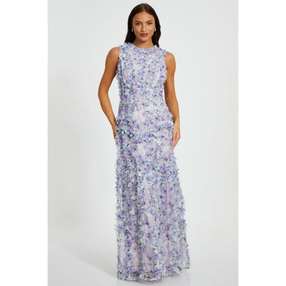 Quiz Clothing Women Lavender Polyester Floral Dress