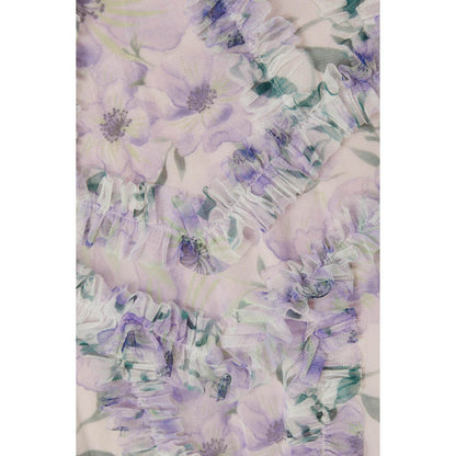 Quiz Clothing Women Lavender Polyester Floral Dress