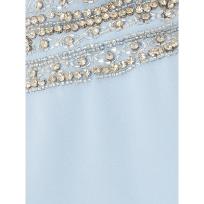 Quiz Clothing Women Blue Polyester Embellished Dress