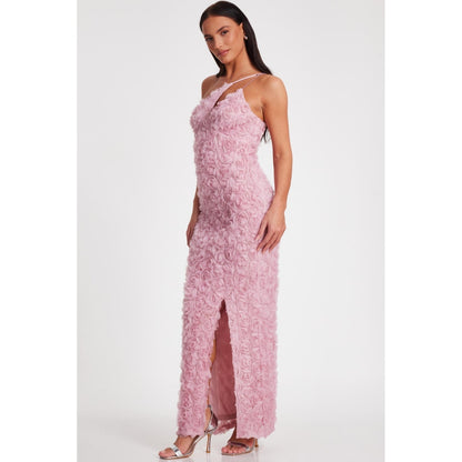 Quiz Clothing Women Pink Polyester Solid Dress