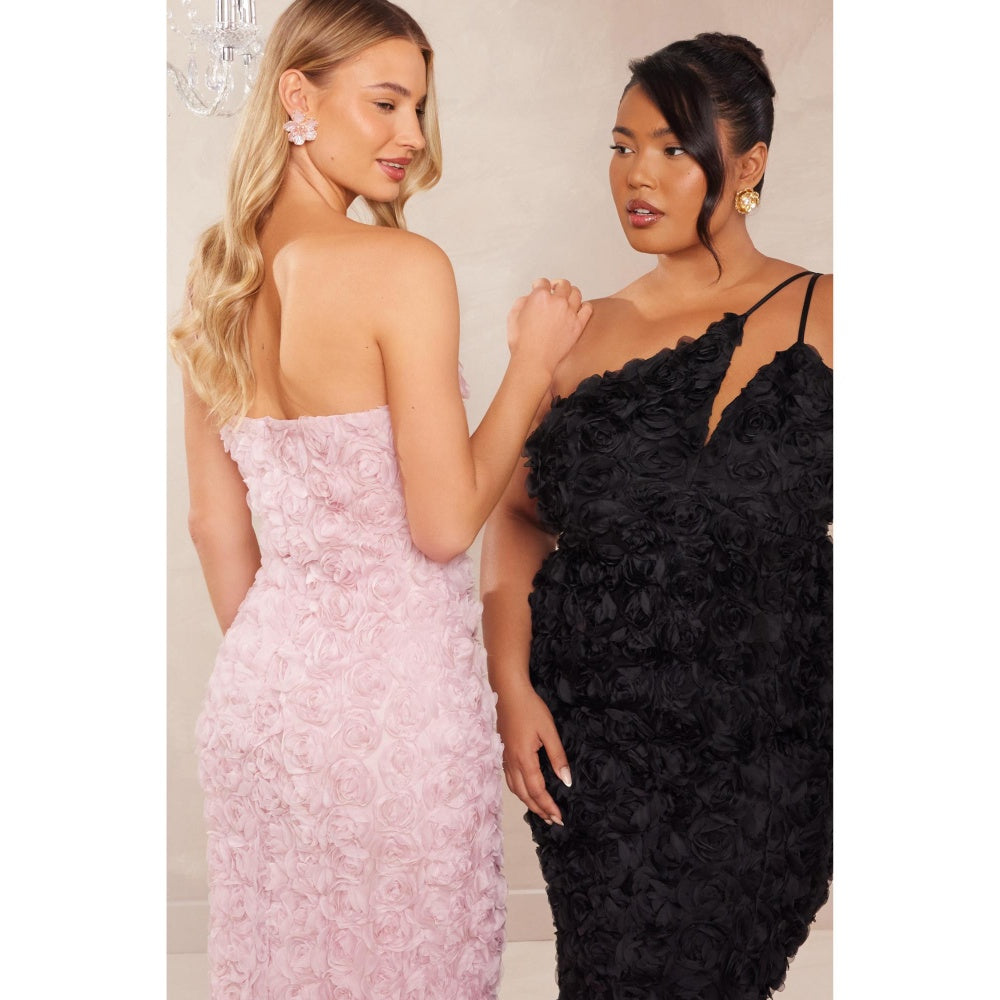 Quiz Clothing Women Pink Polyester Solid Dress