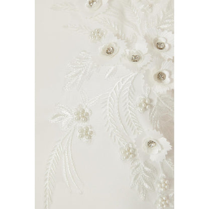 Quiz Clothing Women White Polyester Solid Dress