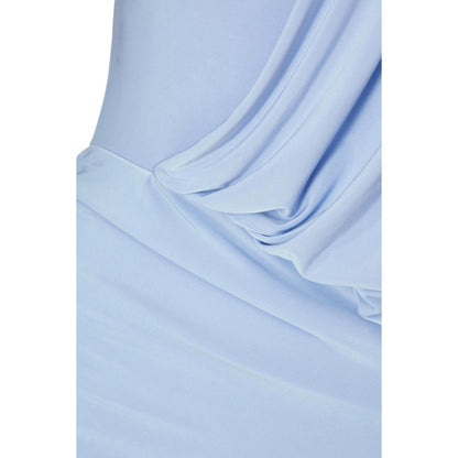Quiz Clothing Women Blue Polyester Solid Dress