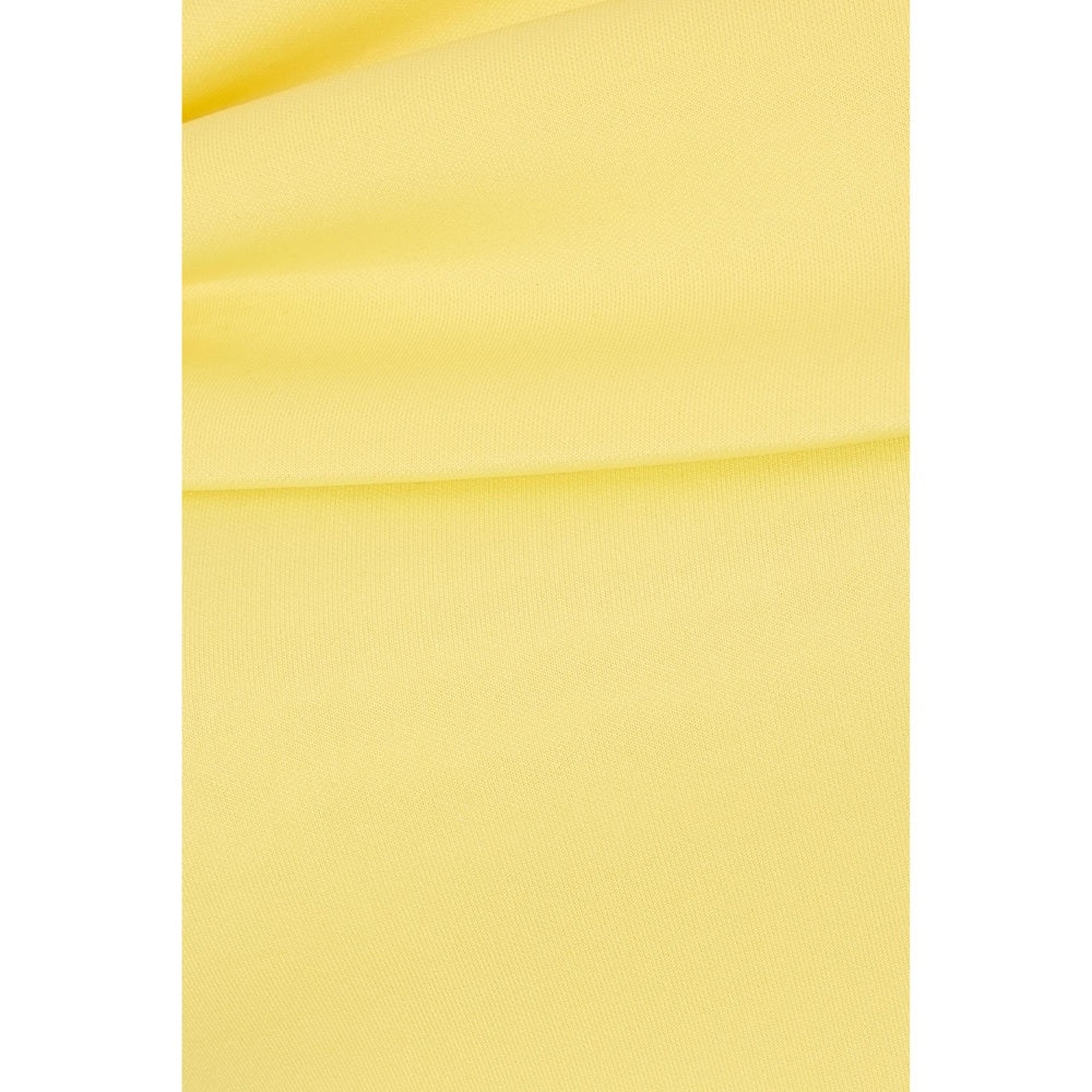 Quiz Clothing Women Yellow Polyester Solid Dress