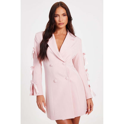 Quiz Clothing Pink Women Blazer Dress