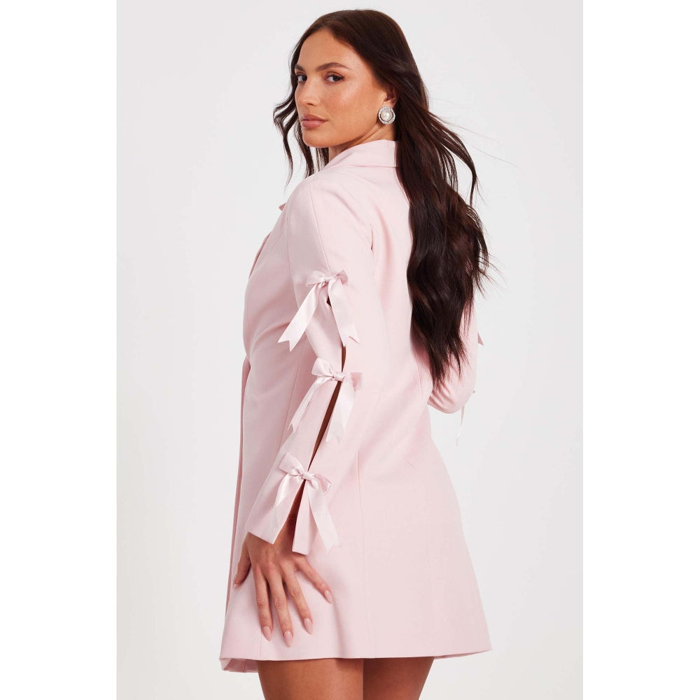 Quiz Clothing Pink Women Blazer Dress