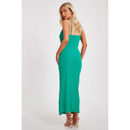 Quiz Clothing Green Women Maxi Dress