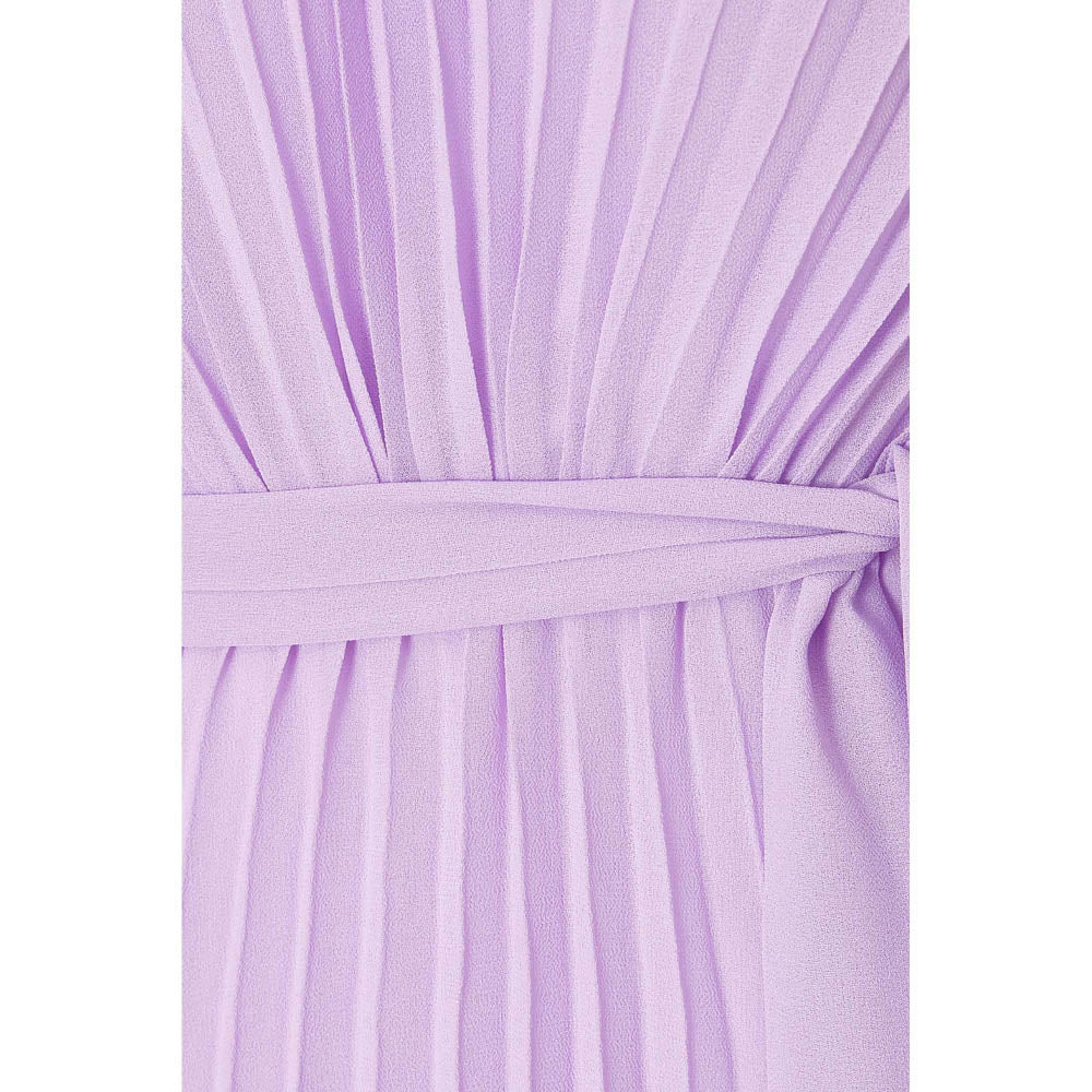 Quiz Clothing Lavender Women A-Line Dress With Belt