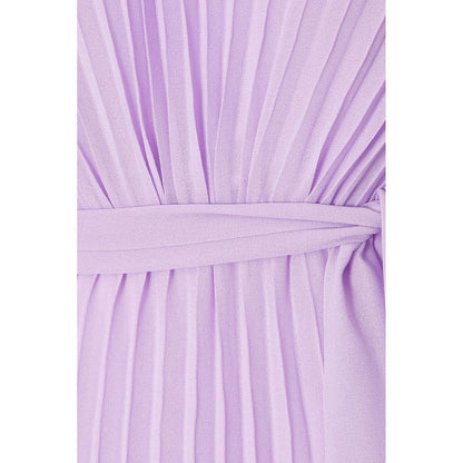 Quiz Clothing Lavender Women A-Line Dress With Belt