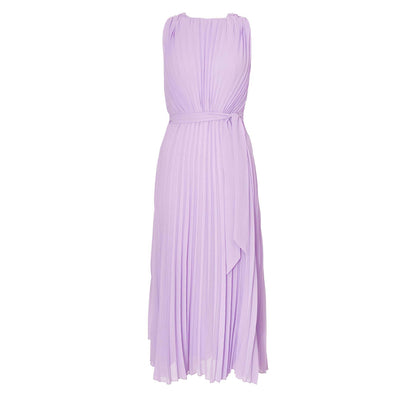 Quiz Clothing Lavender Women A-Line Dress With Belt