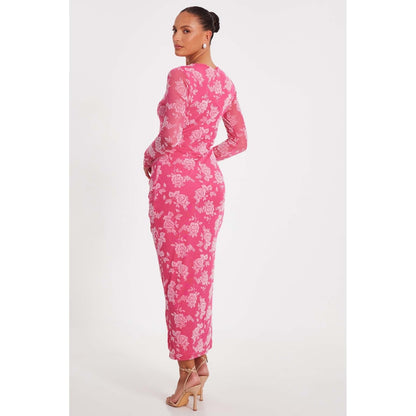Quiz Clothing Pink Women Bodycon Dress