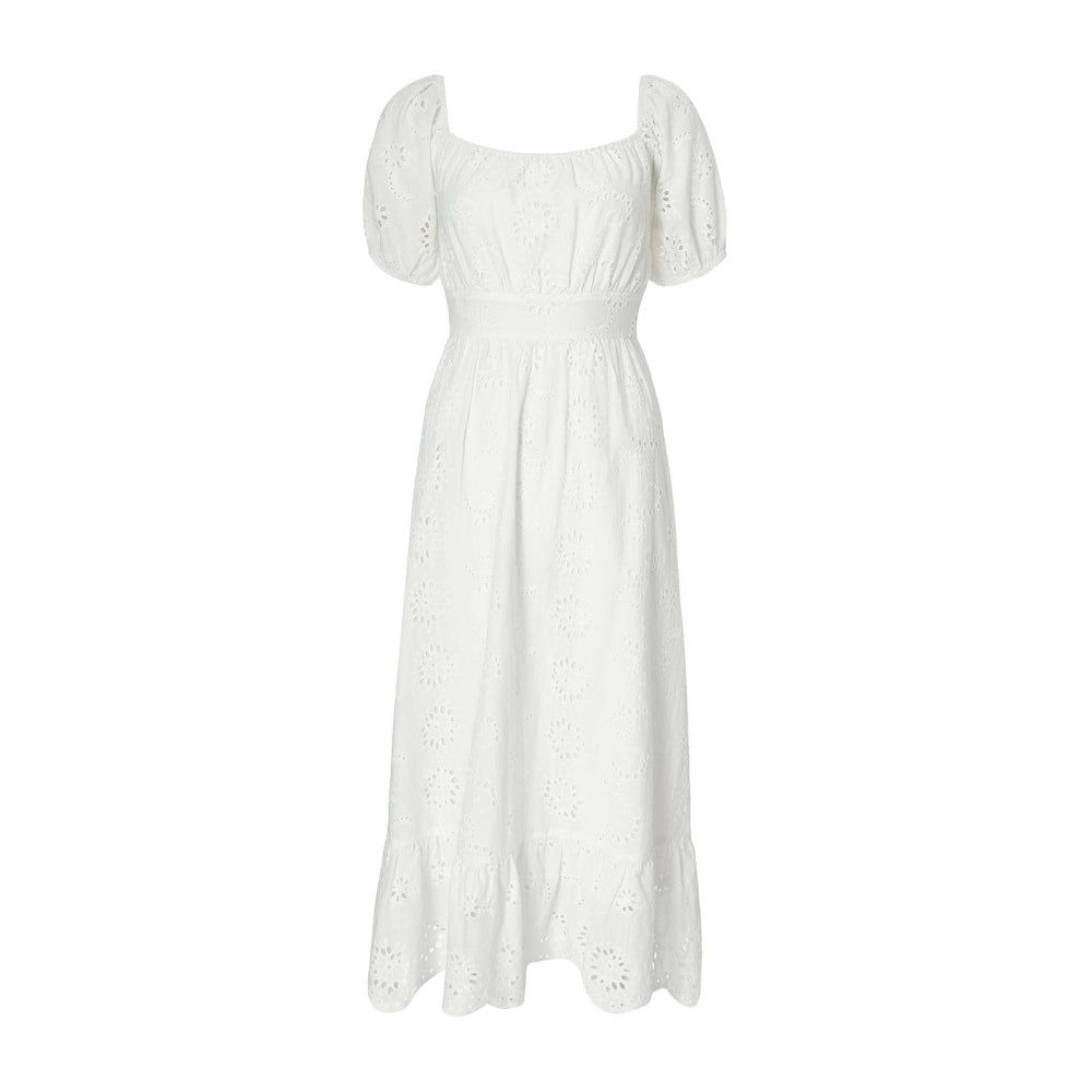 Quiz Clothing White Women Fit And Flare Dress