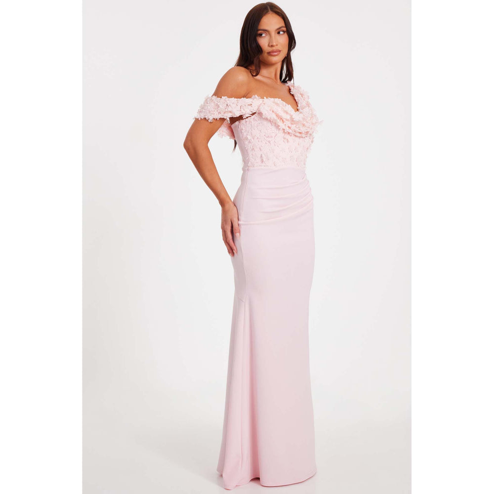 Quiz Clothing Pink Women Bodycon Gown