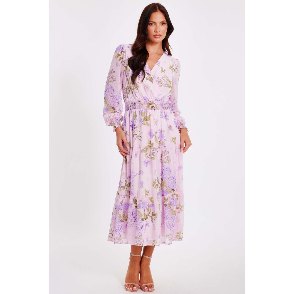 Quiz Clothing Lavender Women Maxi Dress