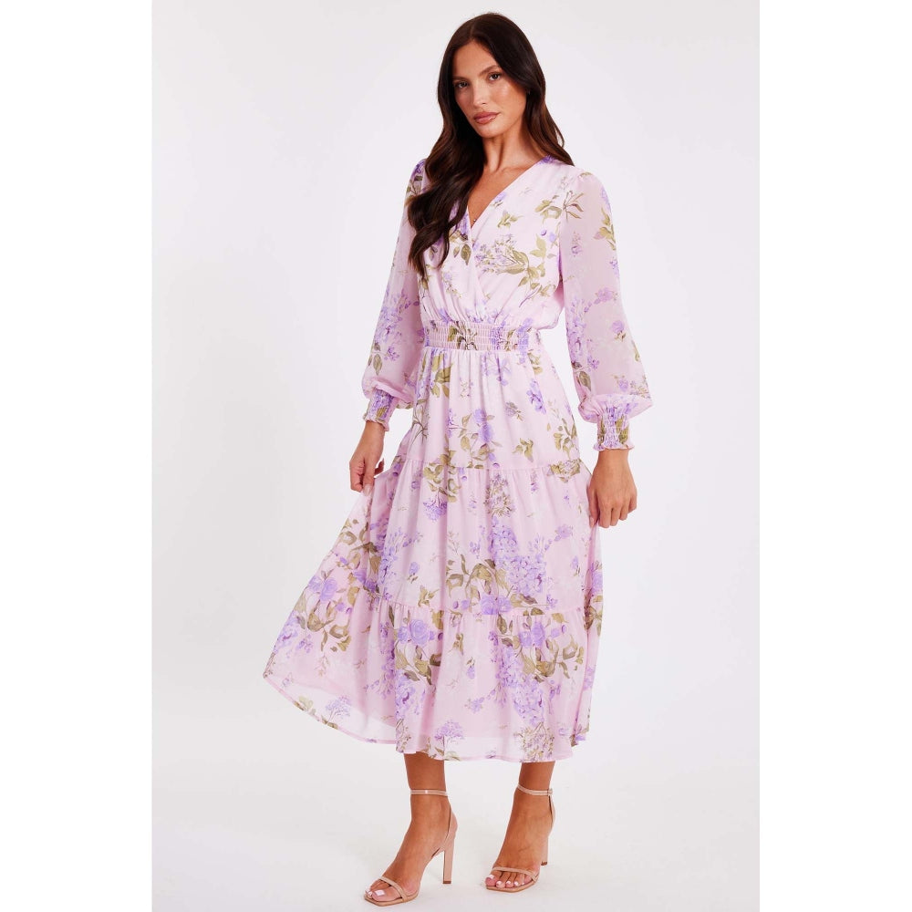 Quiz Clothing Lavender Women Maxi Dress
