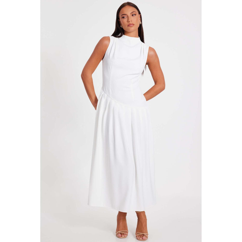 Quiz Clothing White Women Fit And Flare Gown