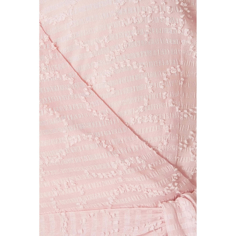 Quiz Clothing Pink Women Fit And Flare Dress With Belt