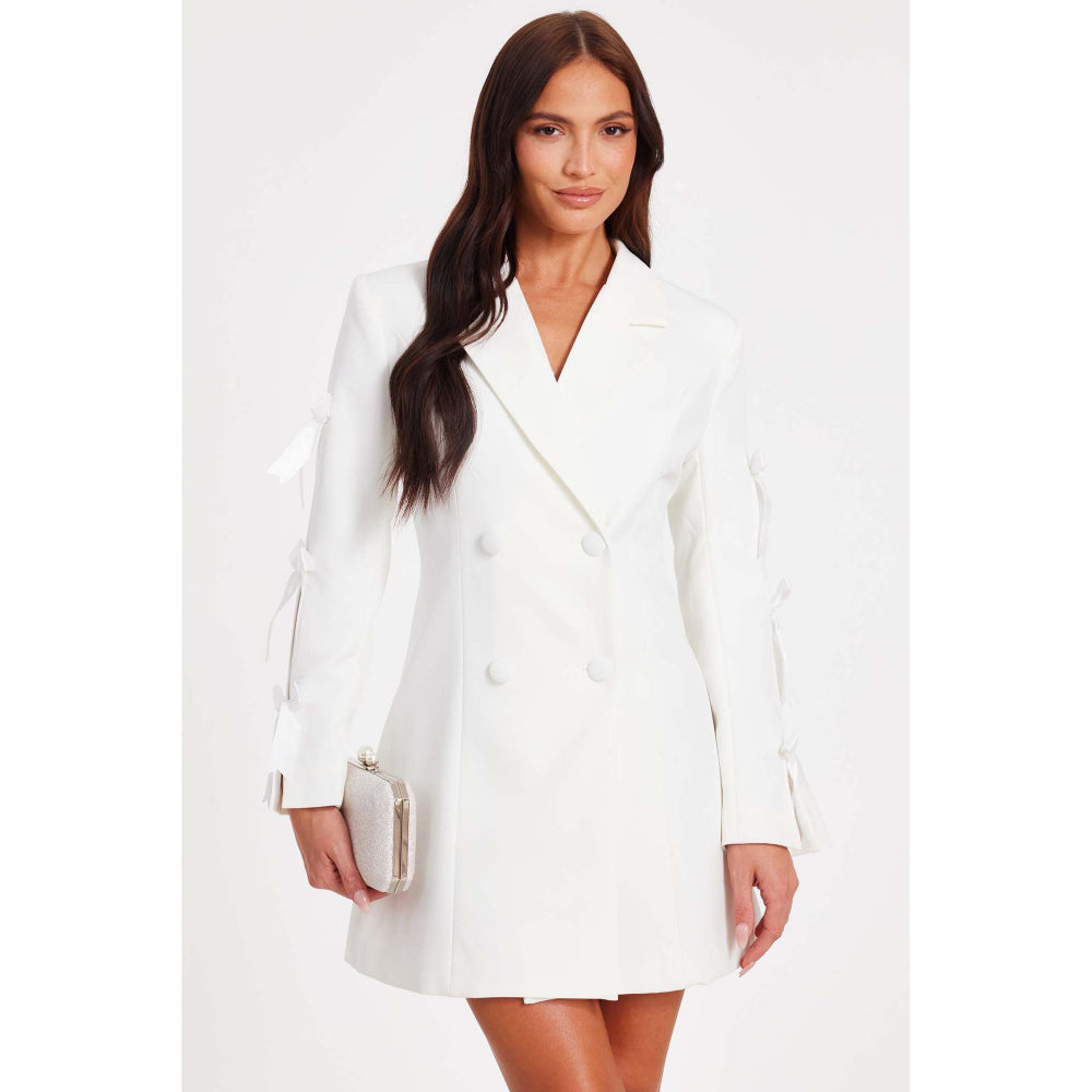Quiz Clothing White Women Blazer Dress