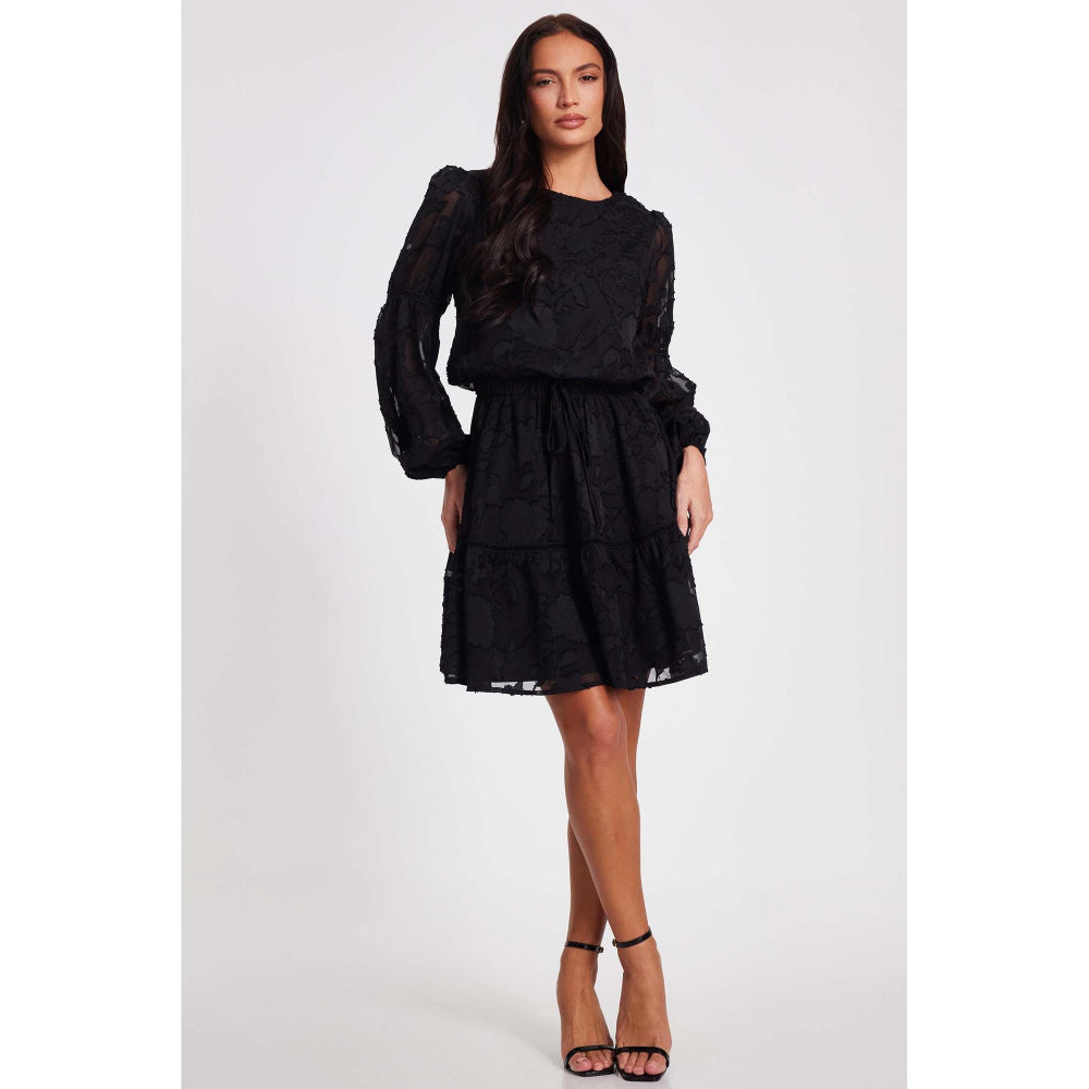 Quiz Clothing Black Women Fit and Flare Dress