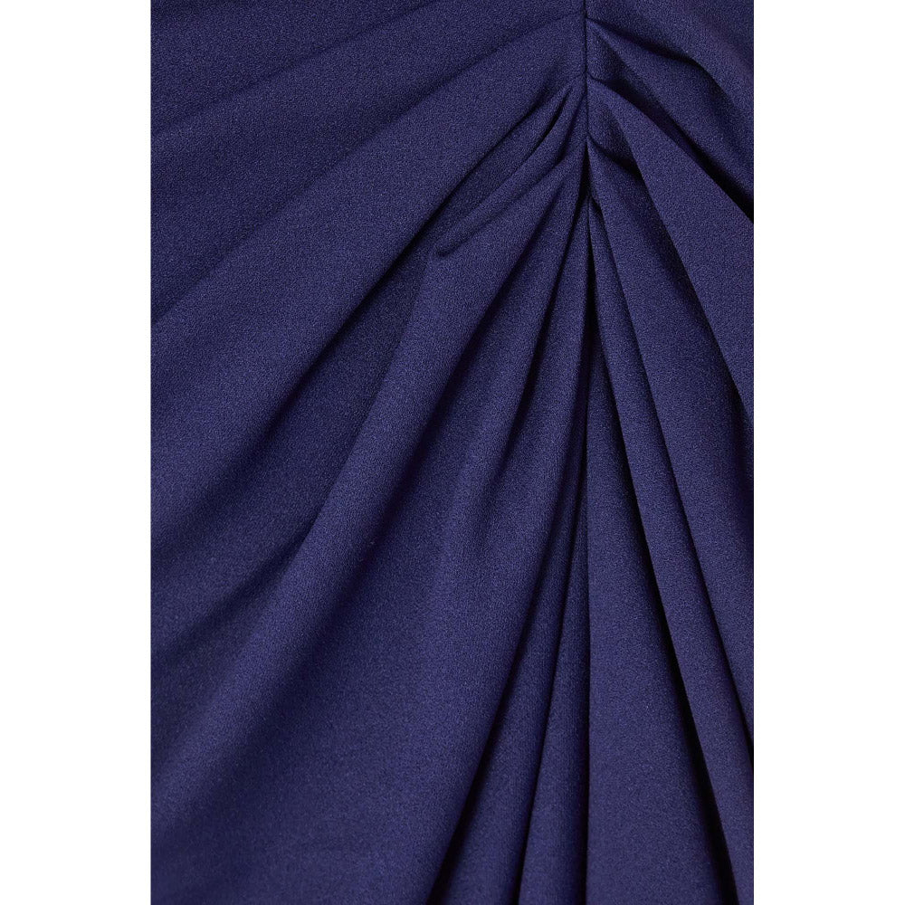Quiz Clothing Navy Blue Women Wrap Bodycon Dress
