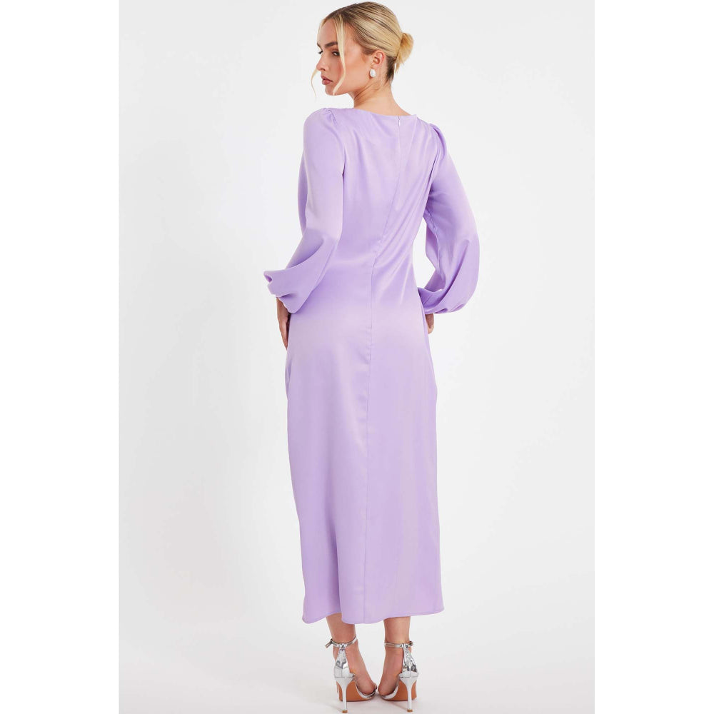 Quiz Clothing Lavender Women Sheath Maxi Dress