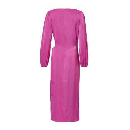 Quiz Clothing Magenta Women Sheath Maxi Dress